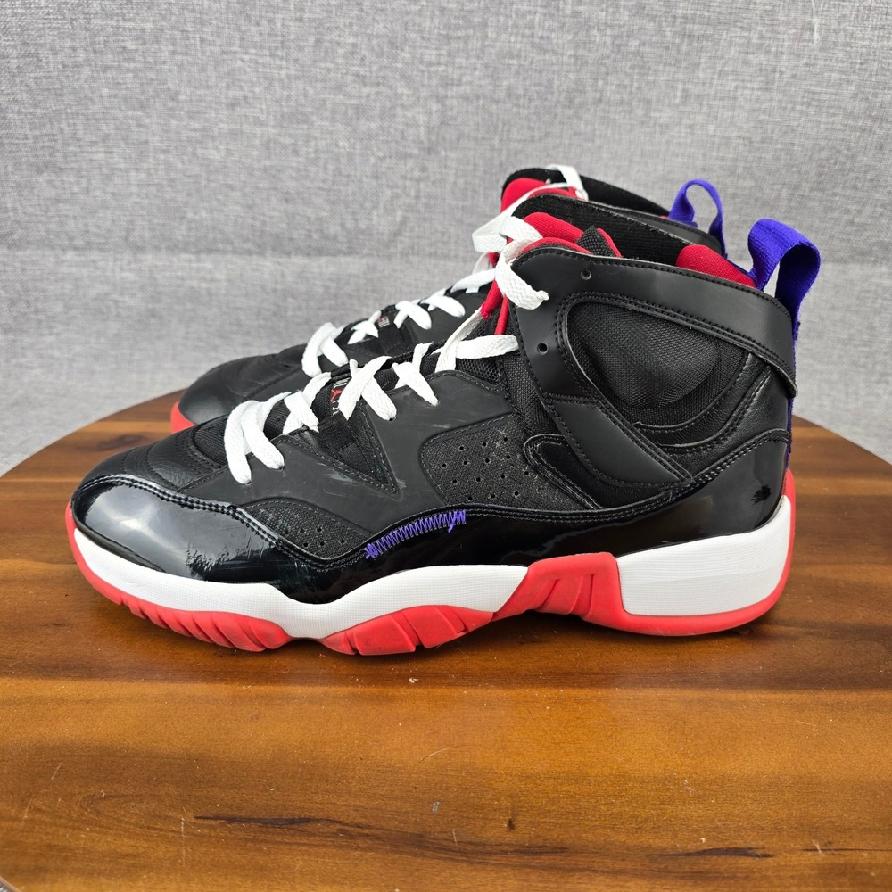 Jordan Jumpman Two Trey Mens Black University Red White DO1925-001 Size 12 - Picture 2 of 14
